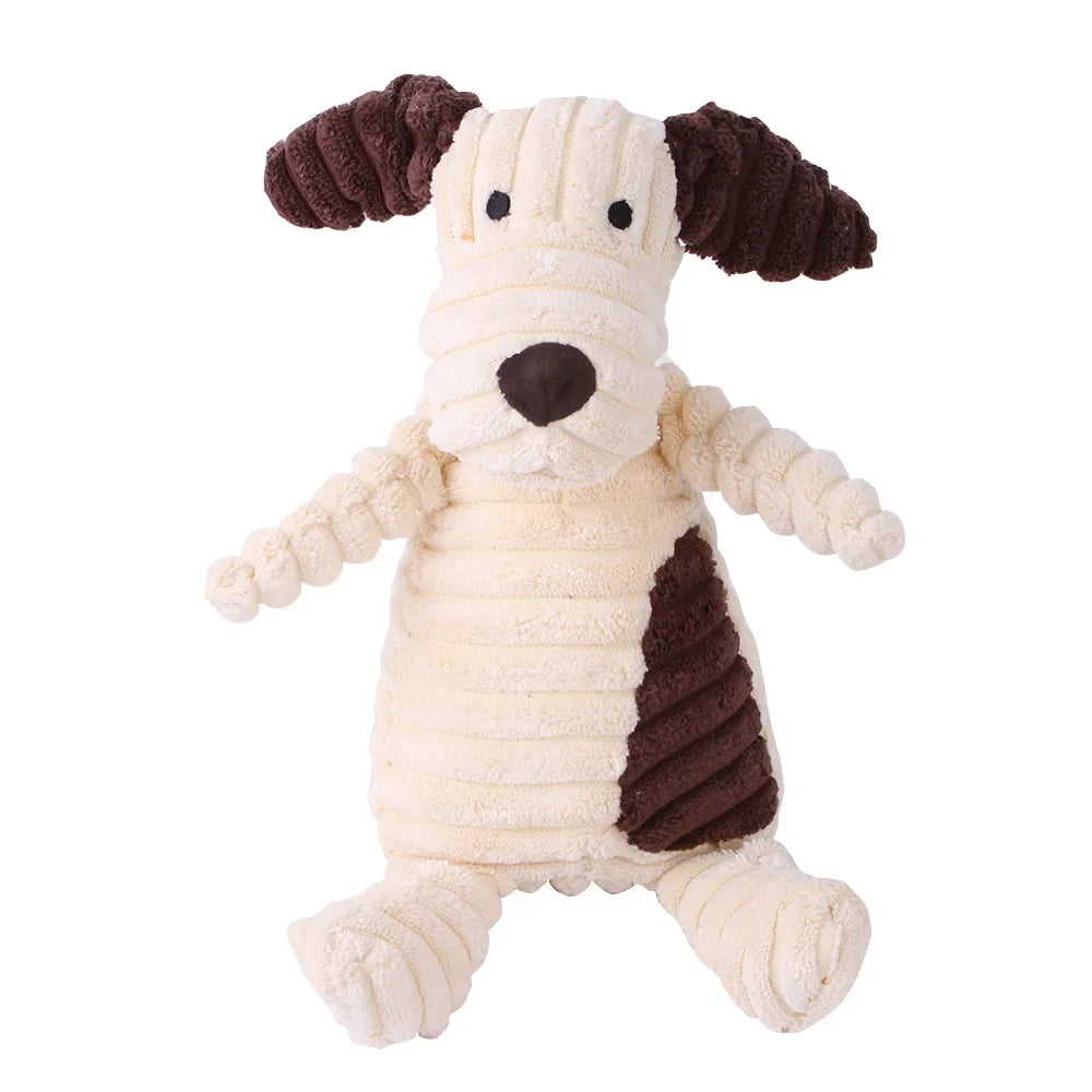 Squeaky Plush Animal Toy for Dogs β Tough & Fun