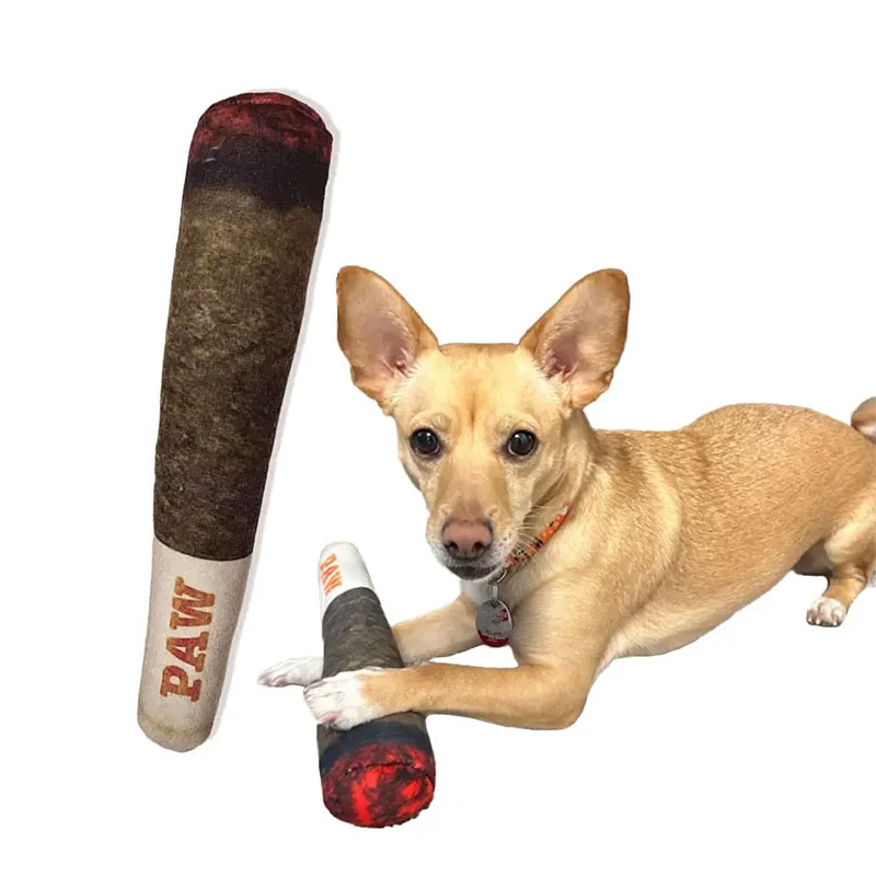 Squeaky Plush Weed Joint – Perfect Dog Gift