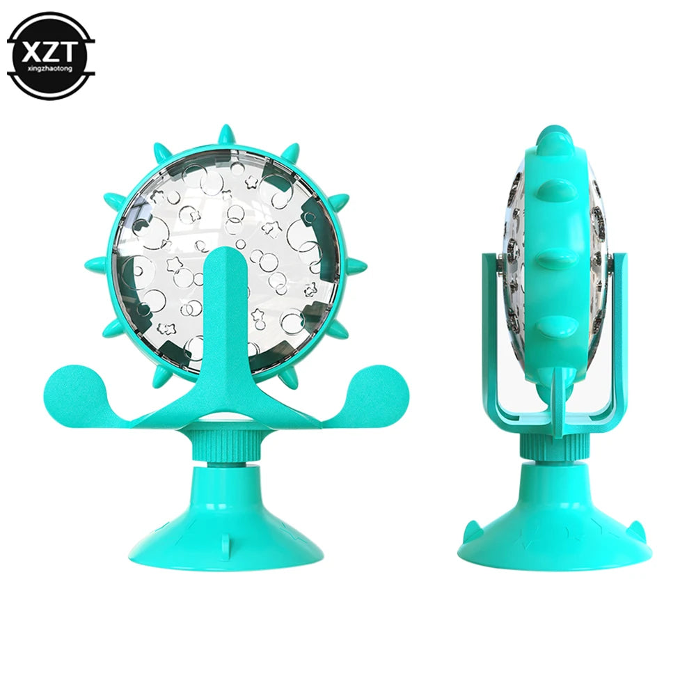 Spinning Interactive Treat Leaking Toy for Small Cats and Dogs