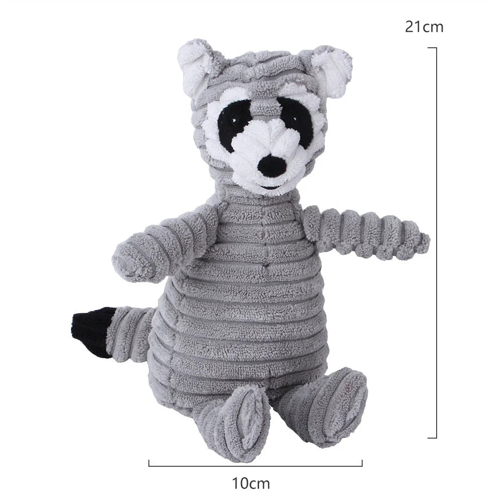 Squeaky Plush Animal Toy for Dogs β Tough & Fun