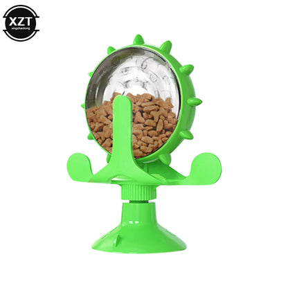 Spinning Interactive Treat Leaking Toy for Small Cats and Dogs