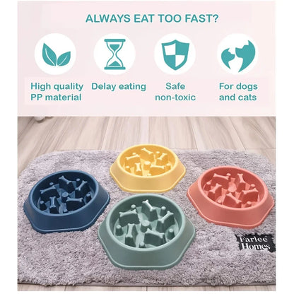 Bone Style Dog Slow Feeder