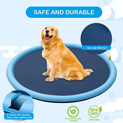Outdoor Summer Dog Splash Sprinkler Pad