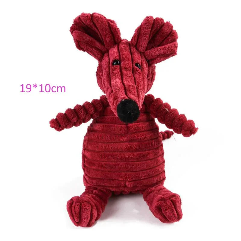 Squeaky Plush Animal Toy for Dogs – Tough & Fun