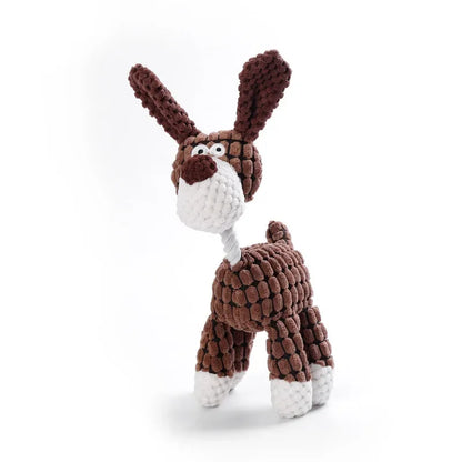 Squeaky Plush Animal Toy for Dogs – Tough & Fun