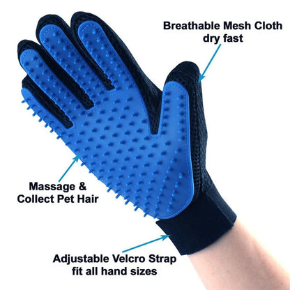 Rubber Glove Pet Bath Brush