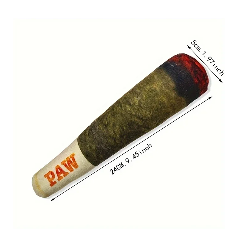 Squeaky Plush Weed Joint – Perfect Dog Gift