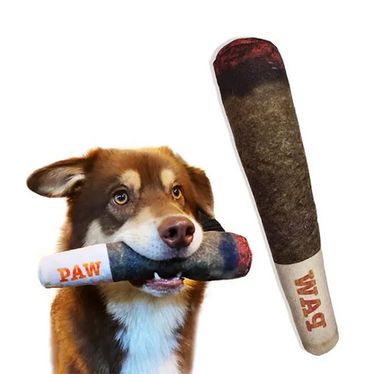 Squeaky Plush Weed Joint – Perfect Dog Gift