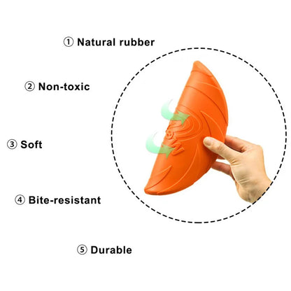 OUZEY Bite Resistant Flying Frisbee For Dogs