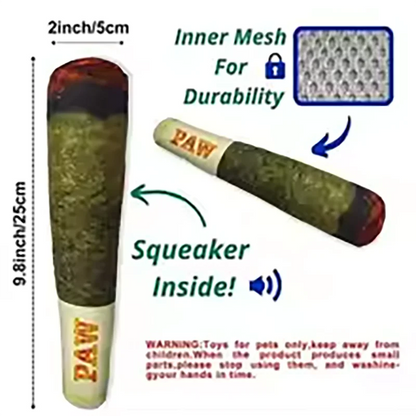 Squeaky Plush Weed Joint – Perfect Dog Gift