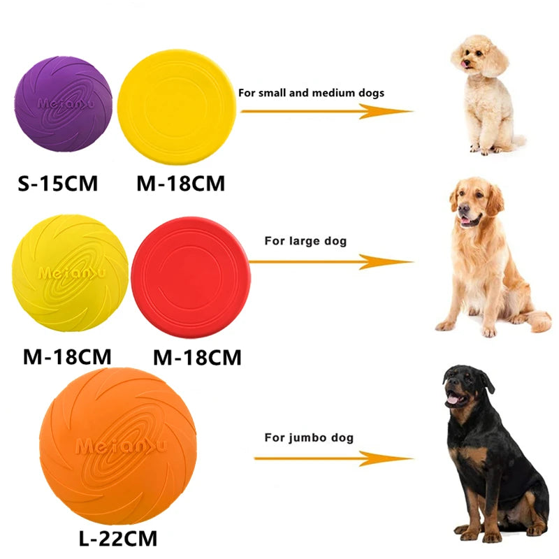 OUZEY Bite Resistant Flying Frisbee For Dogs
