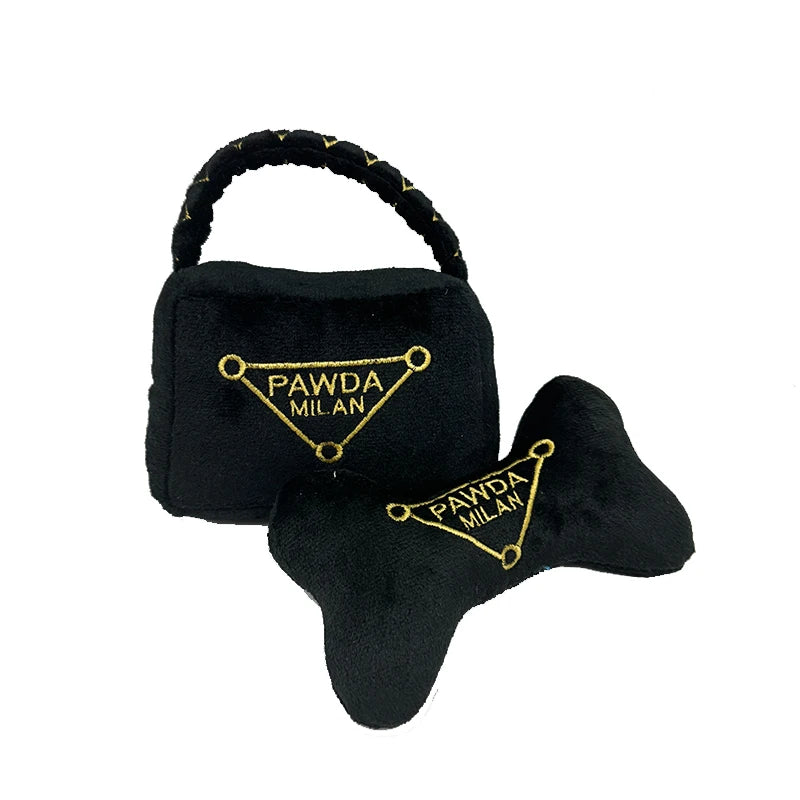 Luxury Pawda Doggy Handbag and Bone