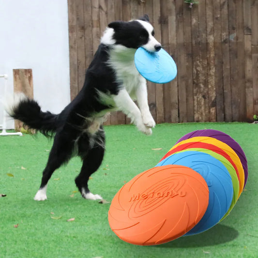 OUZEY Bite Resistant Flying Frisbee For Dogs