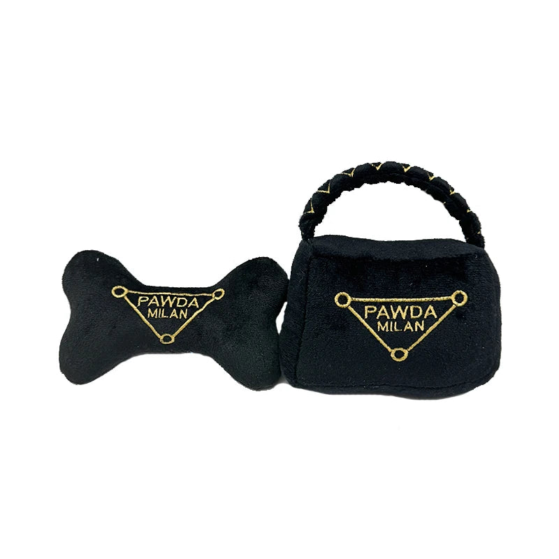 Luxury Pawda Doggy Handbag and Bone