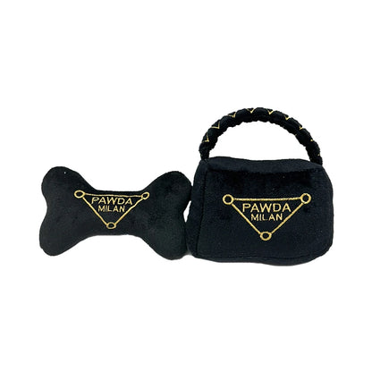 Luxury Pawda Doggy Handbag and Bone