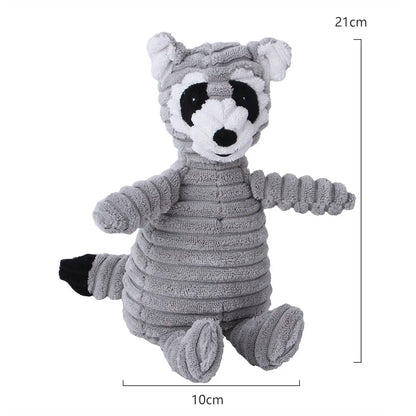 Squeaky Plush Animal Toy for Dogs – Tough & Fun